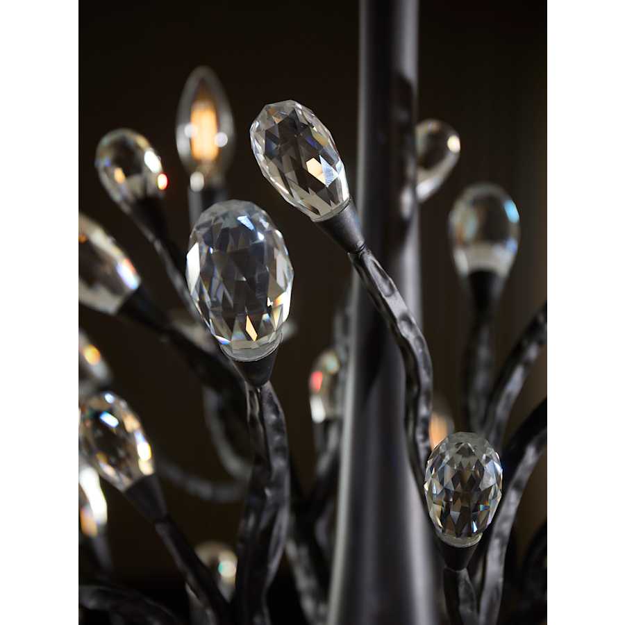 Fredrick Ramond Eve 12 Light 49" Wide LED Crystal Candle Style Chandelier