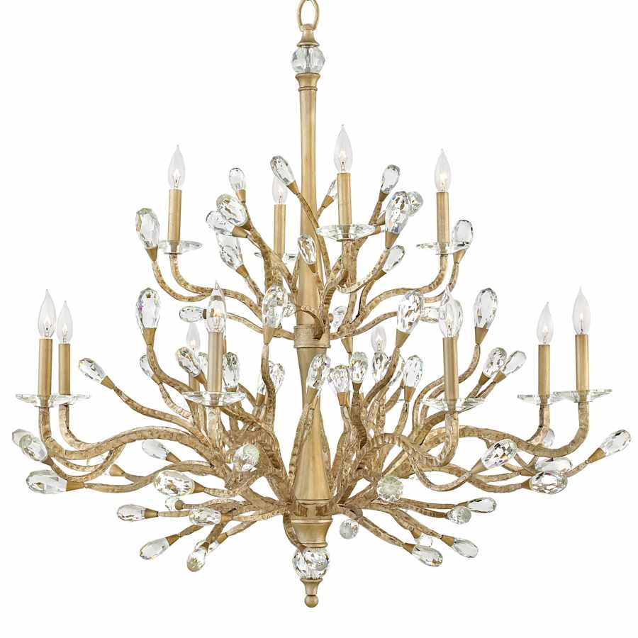 Fredrick Ramond 12 Light 2 Tier Candle Style Chandelier from the Eve Collection