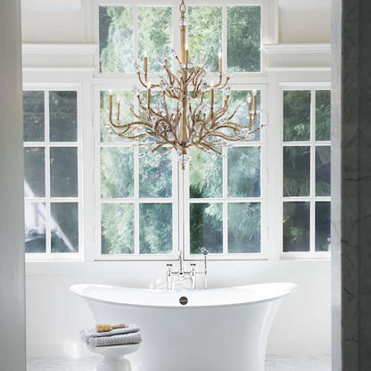 Fredrick Ramond 12 Light 2 Tier Candle Style Chandelier from the Eve Collection