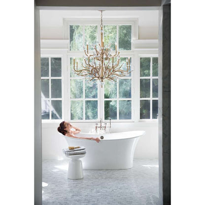 Fredrick Ramond 12 Light 2 Tier Candle Style Chandelier from the Eve Collection