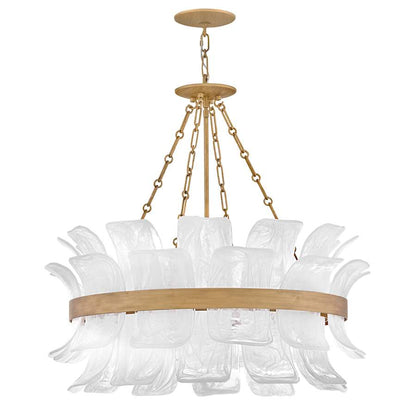 Fredrick Ramond Fleur 6 Light 34" Wide Drum Chandelier