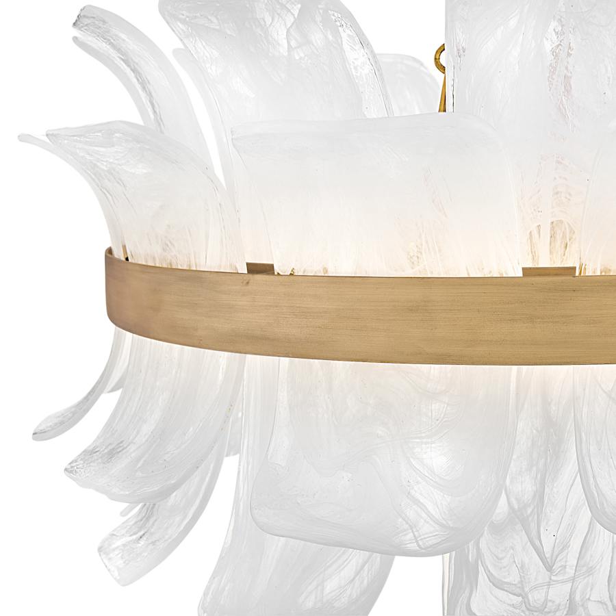 Fredrick Ramond Fleur 6 Light 34" Wide Drum Chandelier