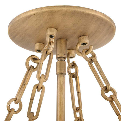 Fredrick Ramond Fleur 6 Light 34" Wide Drum Chandelier