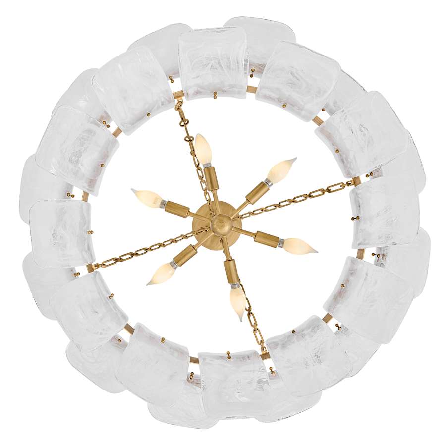 Fredrick Ramond Fleur 6 Light 34" Wide Drum Chandelier