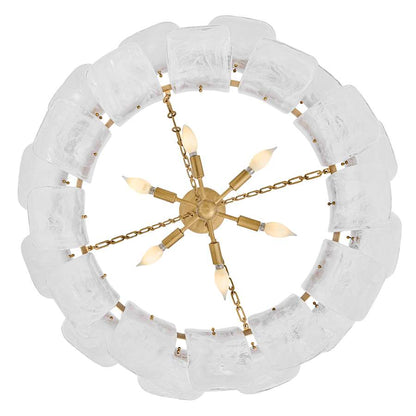 Fredrick Ramond Fleur 6 Light 34" Wide Drum Chandelier