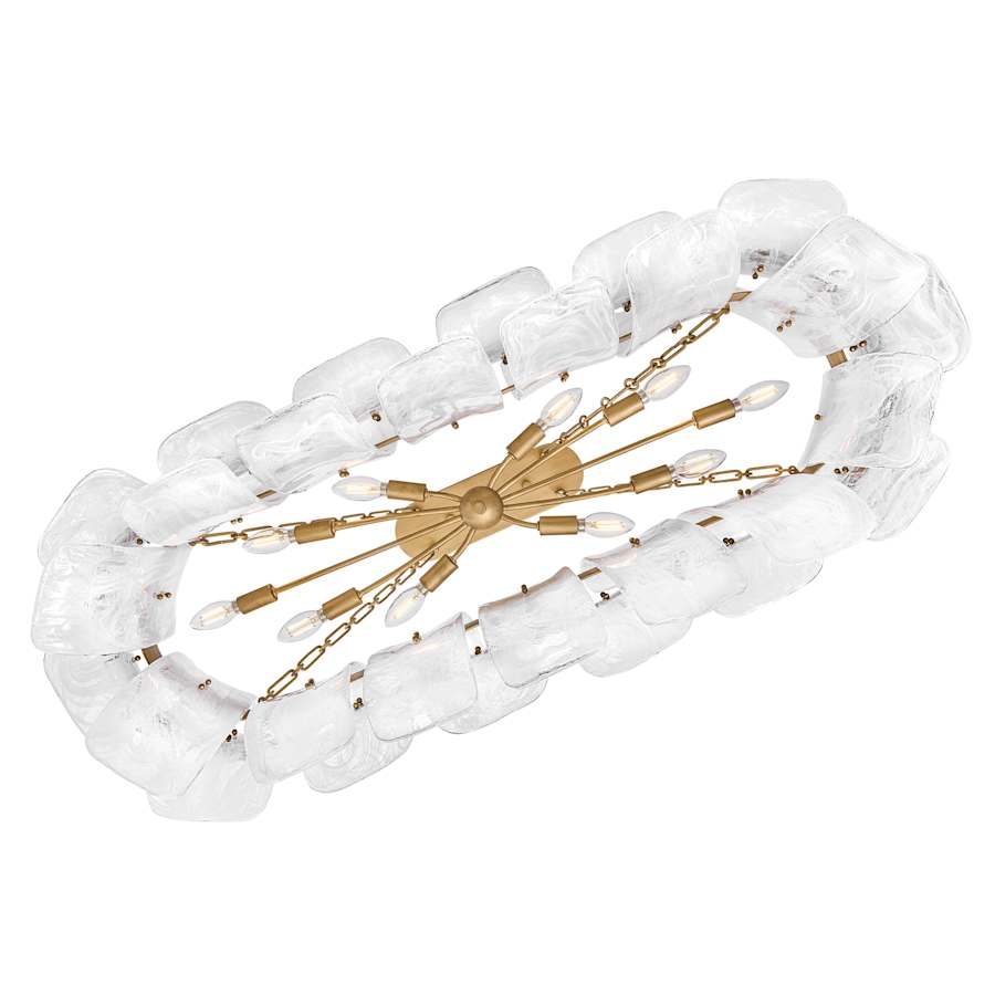 Fredrick Ramond Fleur 10 Light 48" Wide Linear Chandelier
