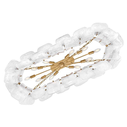 Fredrick Ramond Fleur 10 Light 48" Wide Linear Chandelier