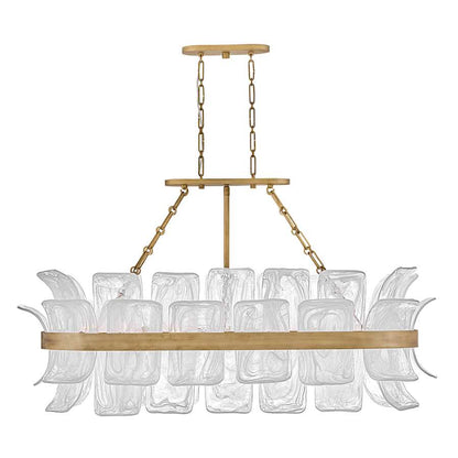 Fredrick Ramond Fleur 10 Light 48" Wide Linear Chandelier