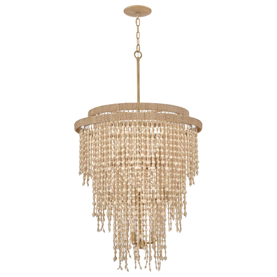 Fredrick Ramond Freya 13 Light 29" Wide Beaded Waterfall Chandelier