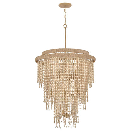 Fredrick Ramond Freya 13 Light 29" Wide Beaded Waterfall Chandelier