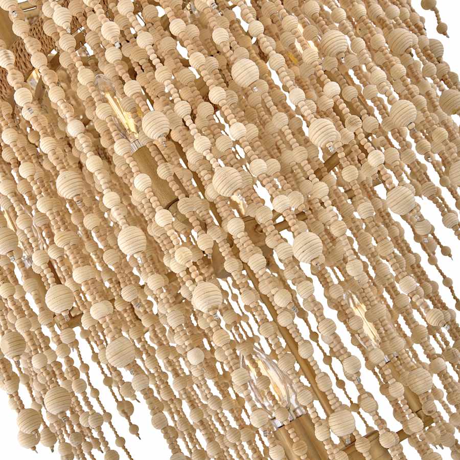 Fredrick Ramond Freya 13 Light 29" Wide Beaded Waterfall Chandelier