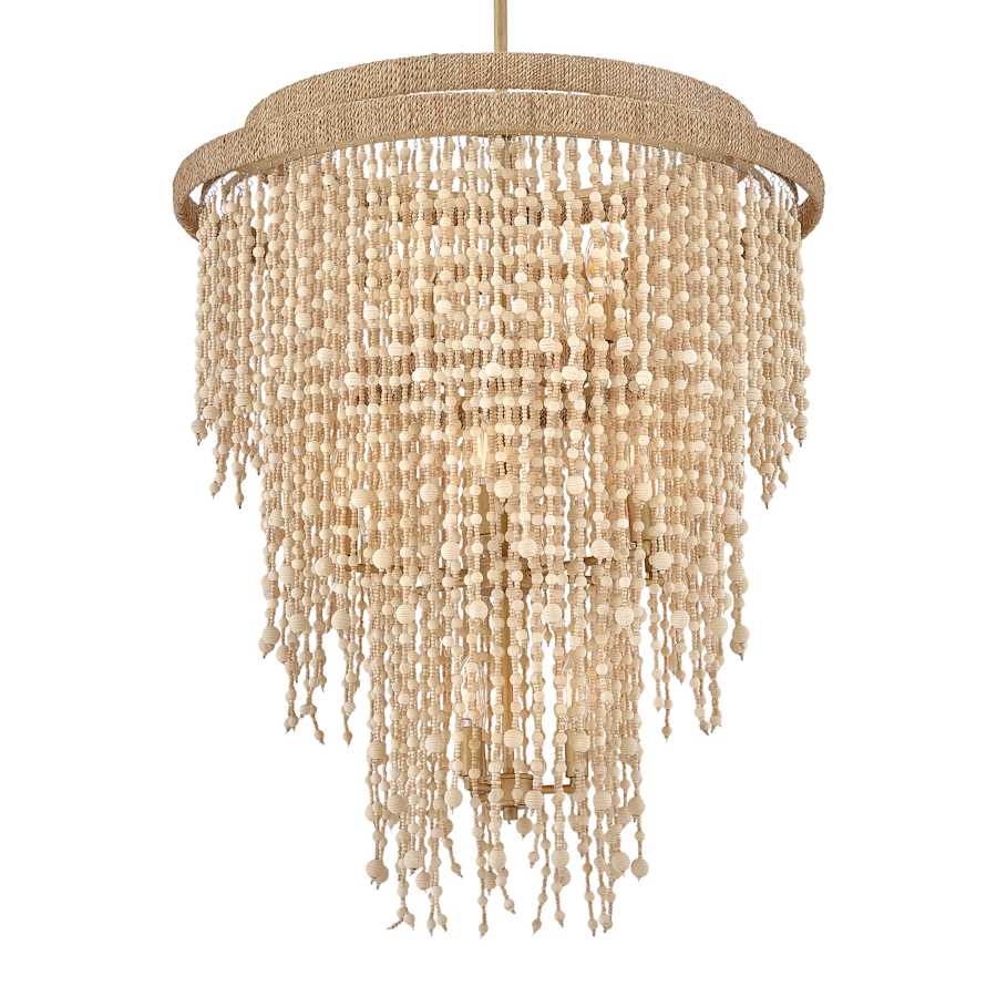 Fredrick Ramond Freya 13 Light 29" Wide Beaded Waterfall Chandelier