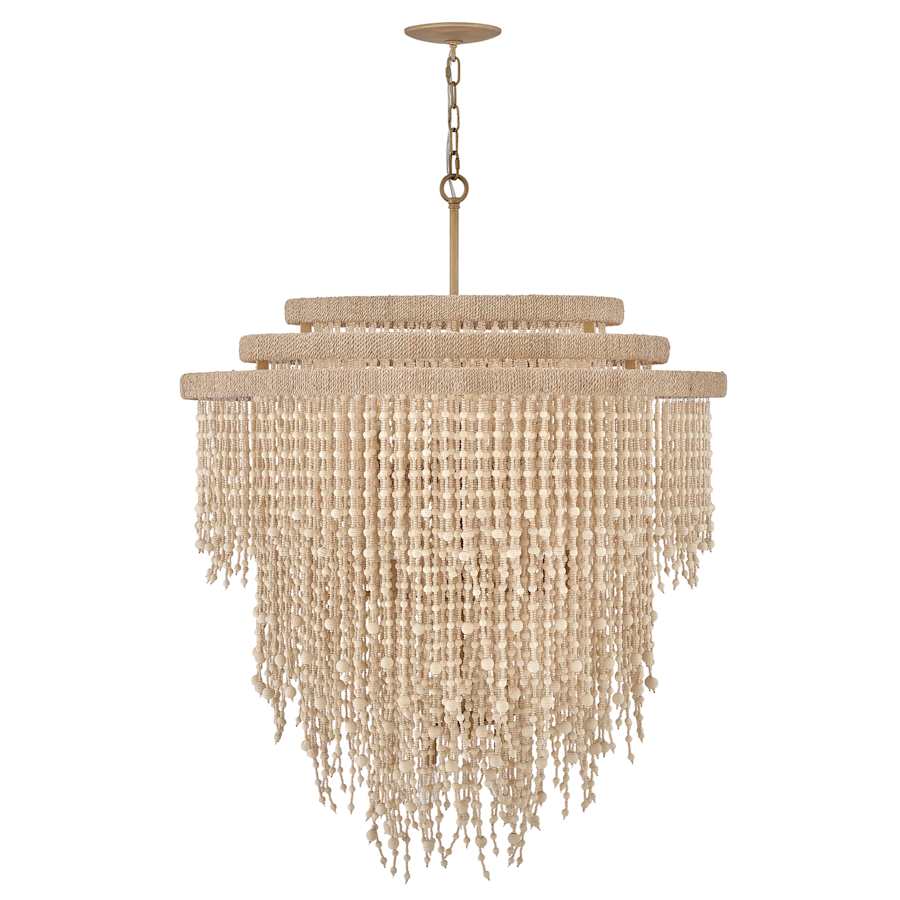 Fredrick Ramond Freya 17 Light 37" Wide Beaded Waterfall Chandelier