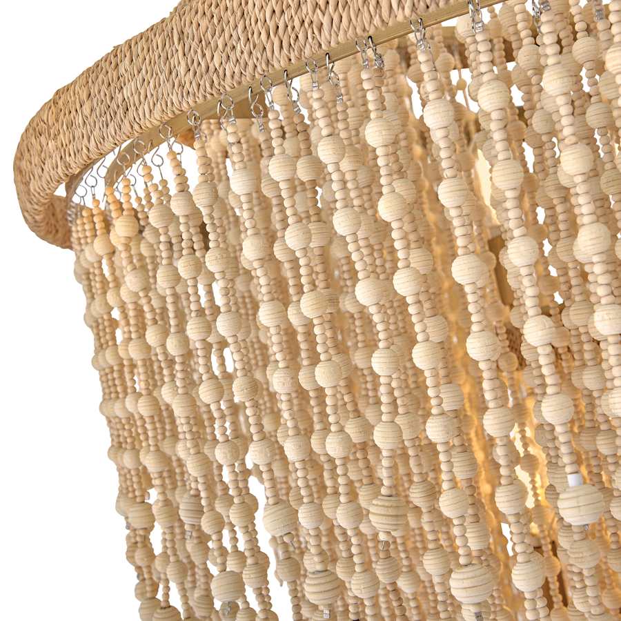 Fredrick Ramond Freya 17 Light 37" Wide Beaded Waterfall Chandelier