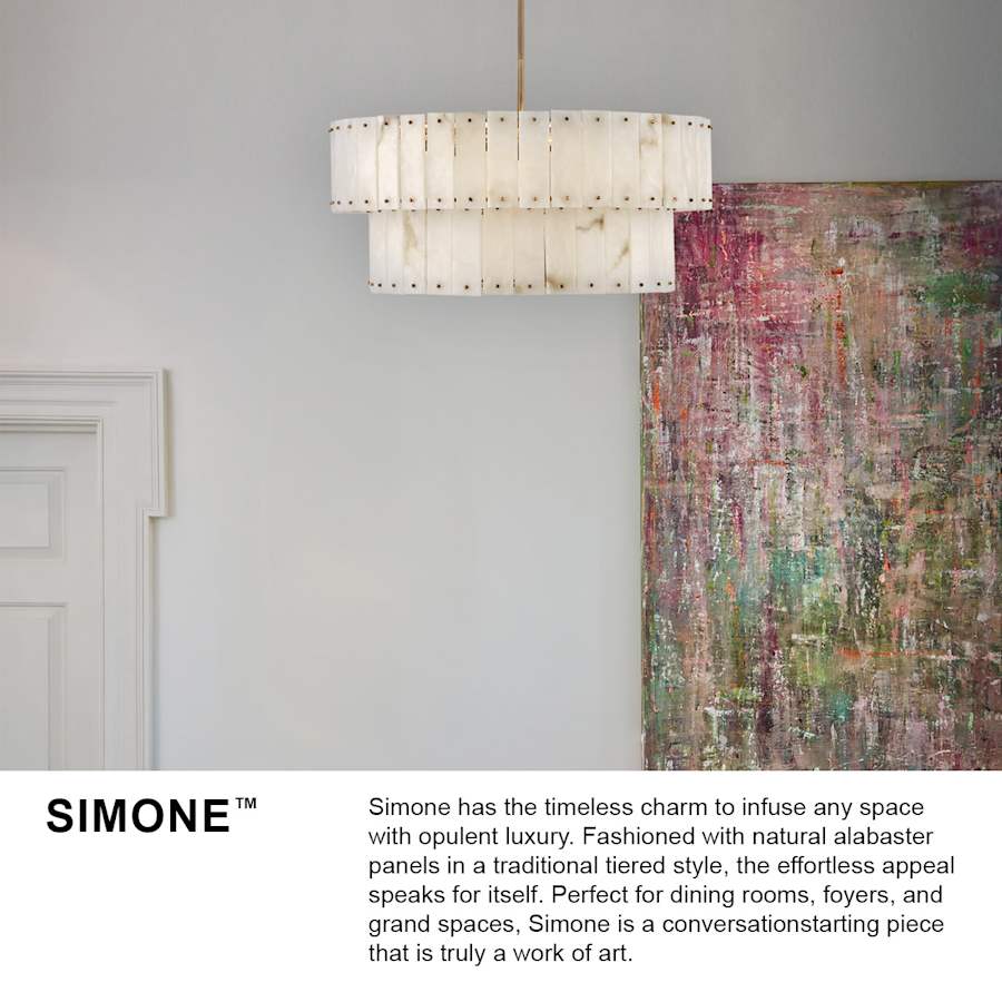 Fredrick Ramond Simone 8 Light 48" Wide Linear Chandelier with Alabaster Shades