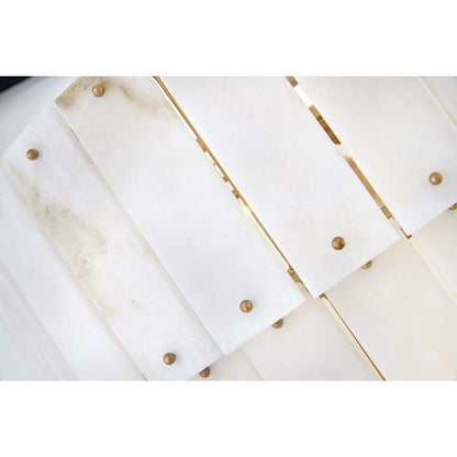 Fredrick Ramond Simone 9 Light 24" Wide Waterfall Chandelier with Alabaster Shades