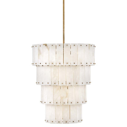 Fredrick Ramond Simone 9 Light 24" Wide Waterfall Chandelier with Alabaster Shades