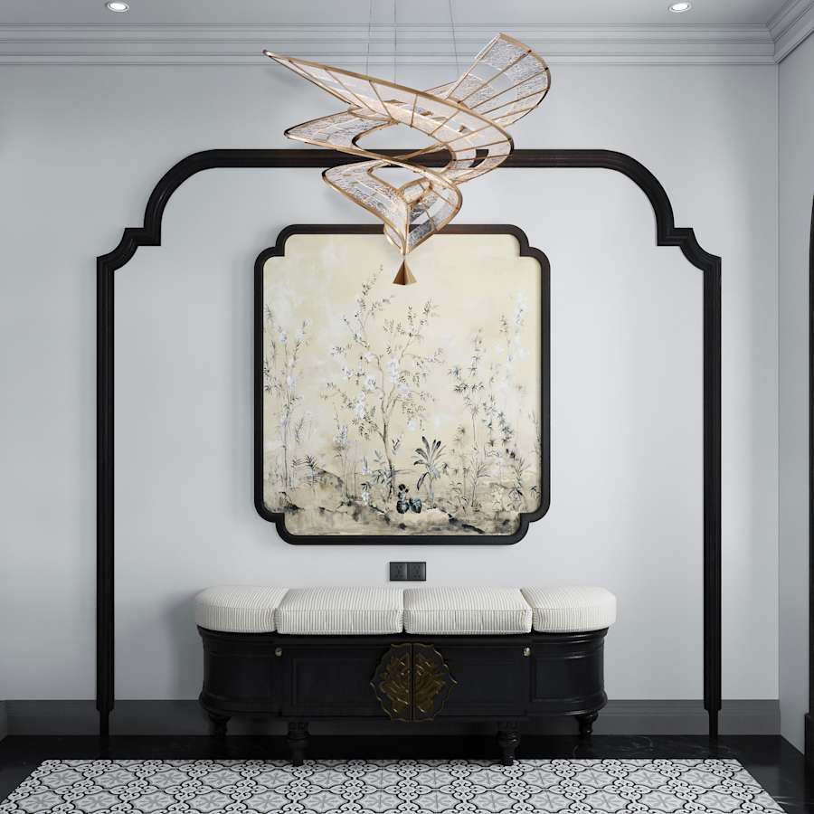 Golden Lighting Aurora 36" Wide LED Abstract Chandelier