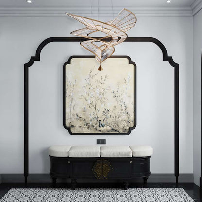 Golden Lighting Aurora 36" Wide LED Abstract Chandelier