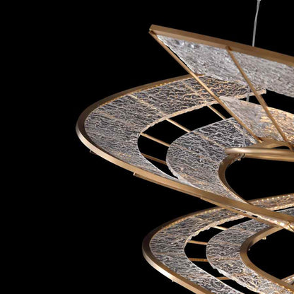 Golden Lighting Aurora 36" Wide LED Abstract Chandelier