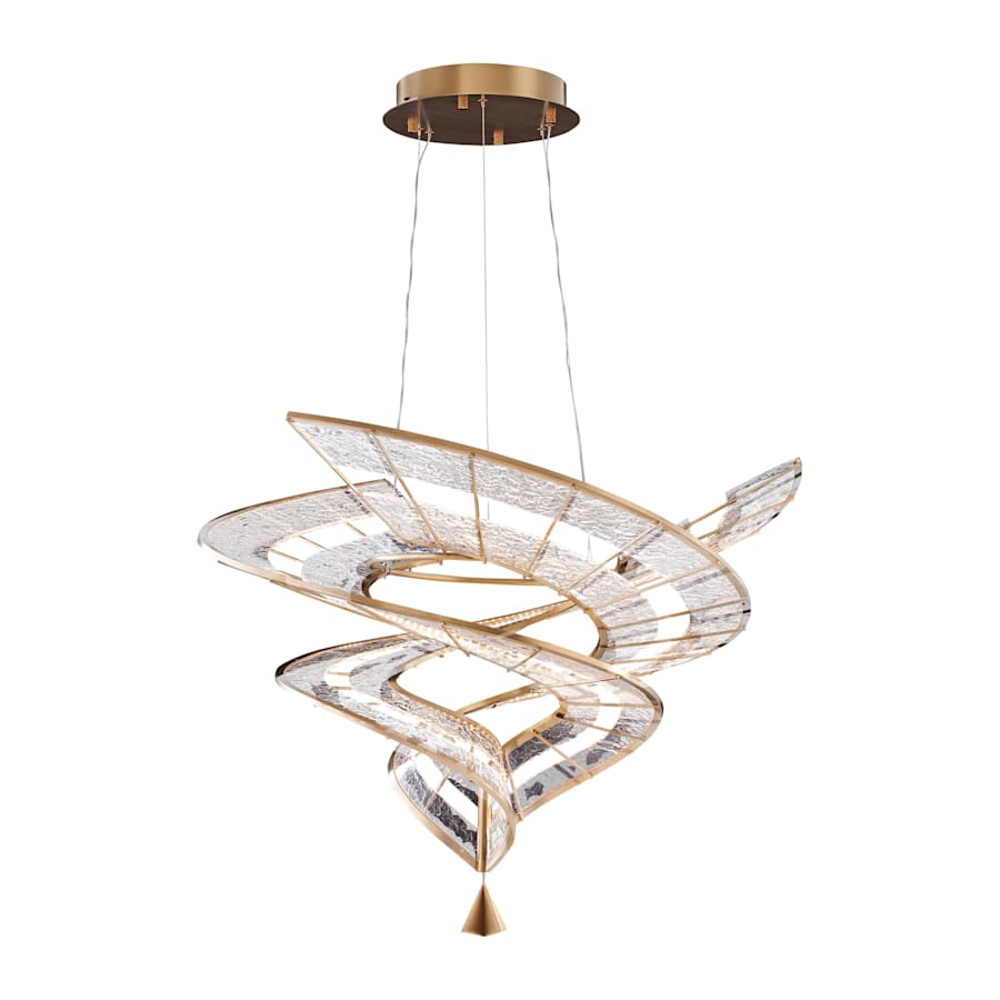 Golden Lighting Aurora 36" Wide LED Abstract Chandelier