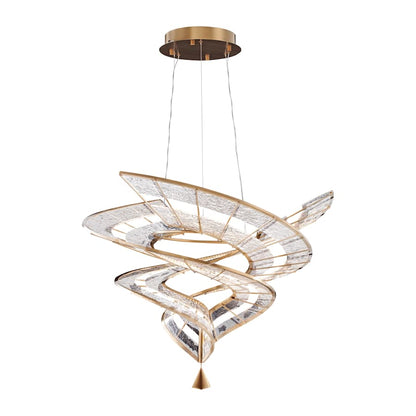 Golden Lighting Aurora 36" Wide LED Abstract Chandelier