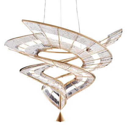 Golden Lighting Aurora 36" Wide LED Abstract Chandelier