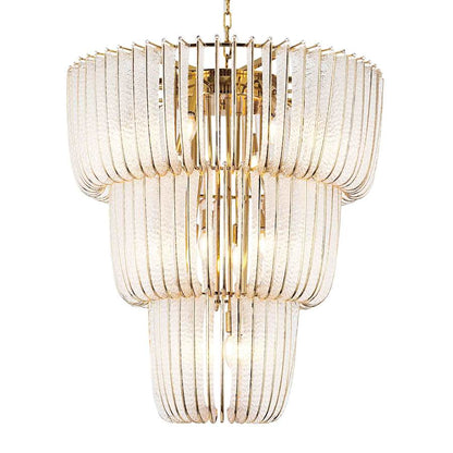 Golden Lighting Shahi 17 Light 30" Wide Waterfall Chandelier