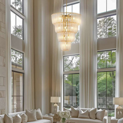 Golden Lighting Shahi 29 Light 37" Wide Waterfall Chandelier