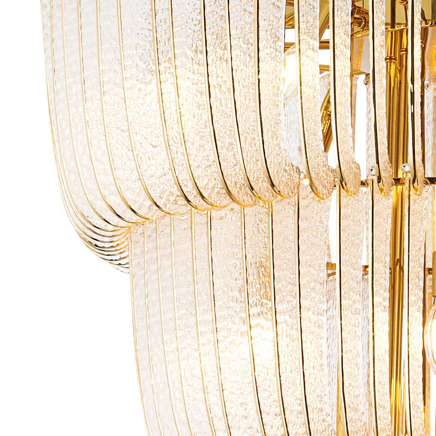 Golden Lighting Shahi 29 Light 37" Wide Waterfall Chandelier