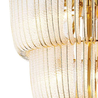 Golden Lighting Shahi 29 Light 37" Wide Waterfall Chandelier