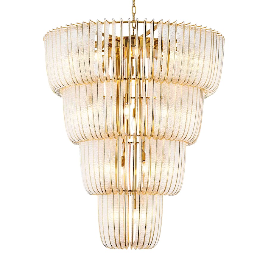 Golden Lighting Shahi 29 Light 37" Wide Waterfall Chandelier