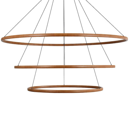 Golden Lighting Veritas 71" Wide Ring Chandelier