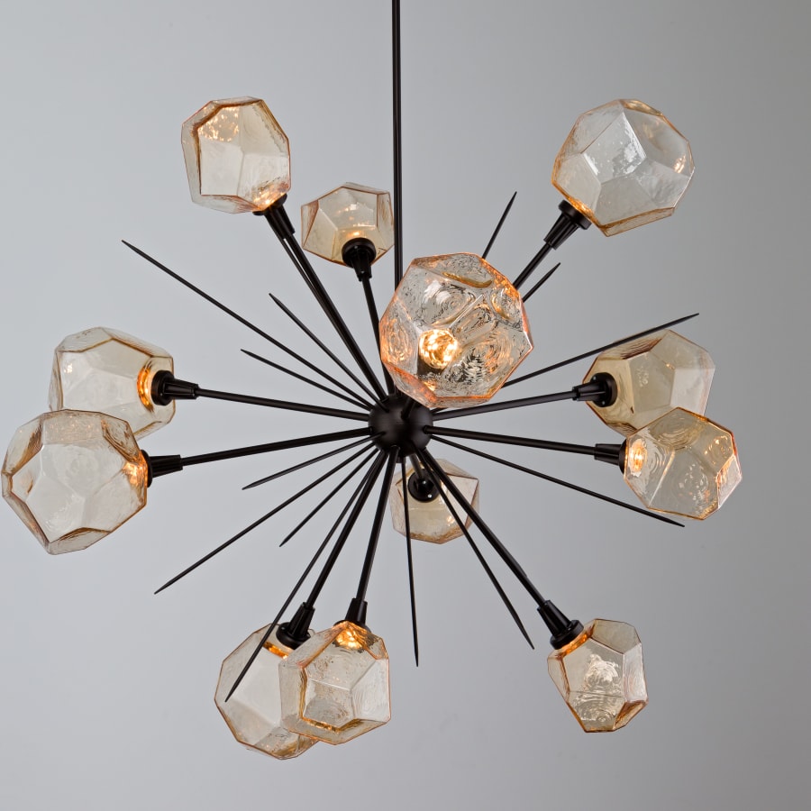 Hammerton Studio Gem 48" Wide 12 Light Hand Blown Glass LED Starburst Chandelier