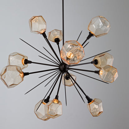 Hammerton Studio Gem 48" Wide 12 Light Hand Blown Glass LED Starburst Chandelier