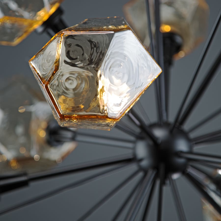 Hammerton Studio Gem 48" Wide 12 Light Hand Blown Glass LED Starburst Chandelier