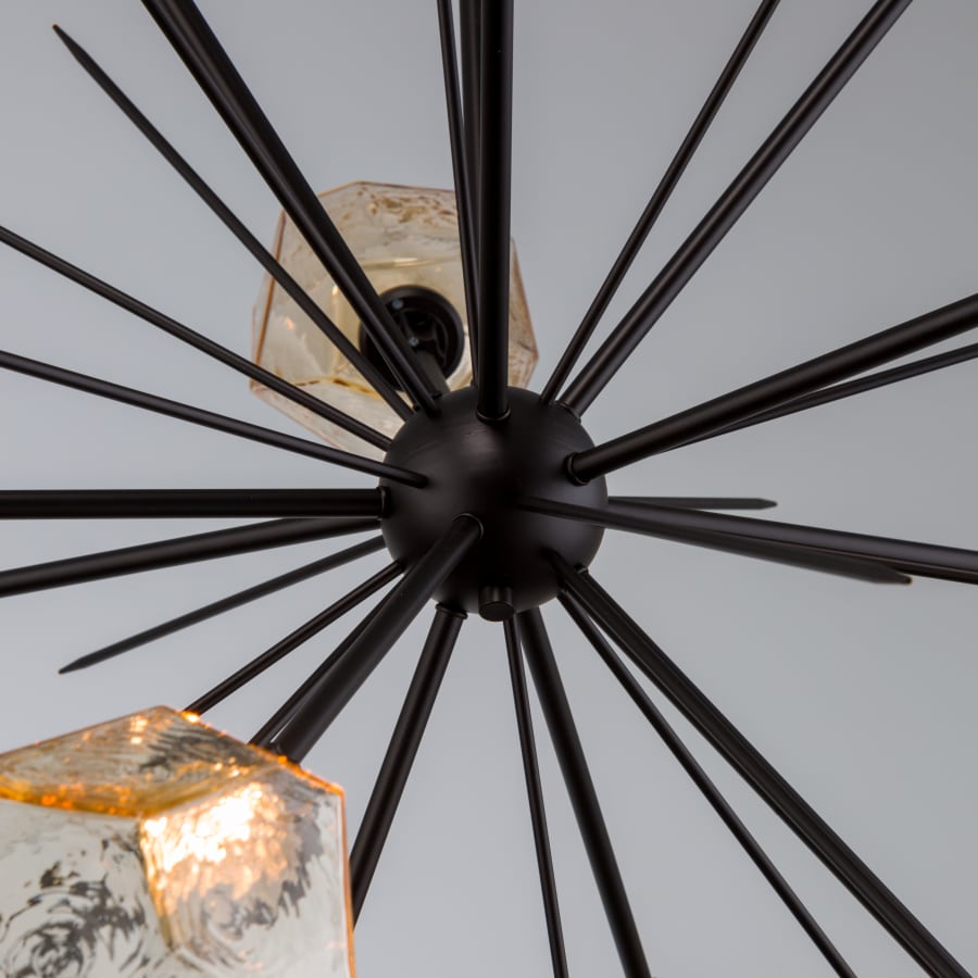 Hammerton Studio Gem 48" Wide 12 Light Hand Blown Glass LED Starburst Chandelier