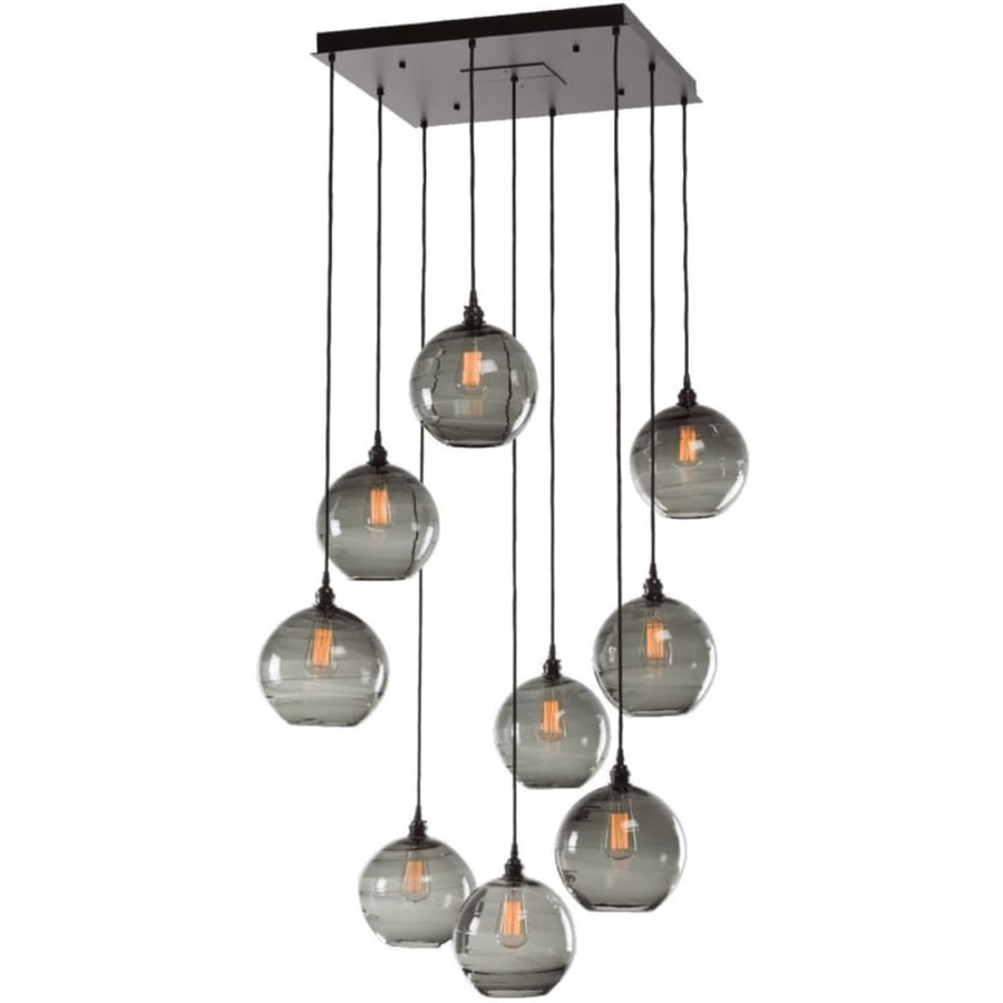 Hammerton Studio Terra 31" Wide Artisan Crafted Optic Glass 9 Light Pendant