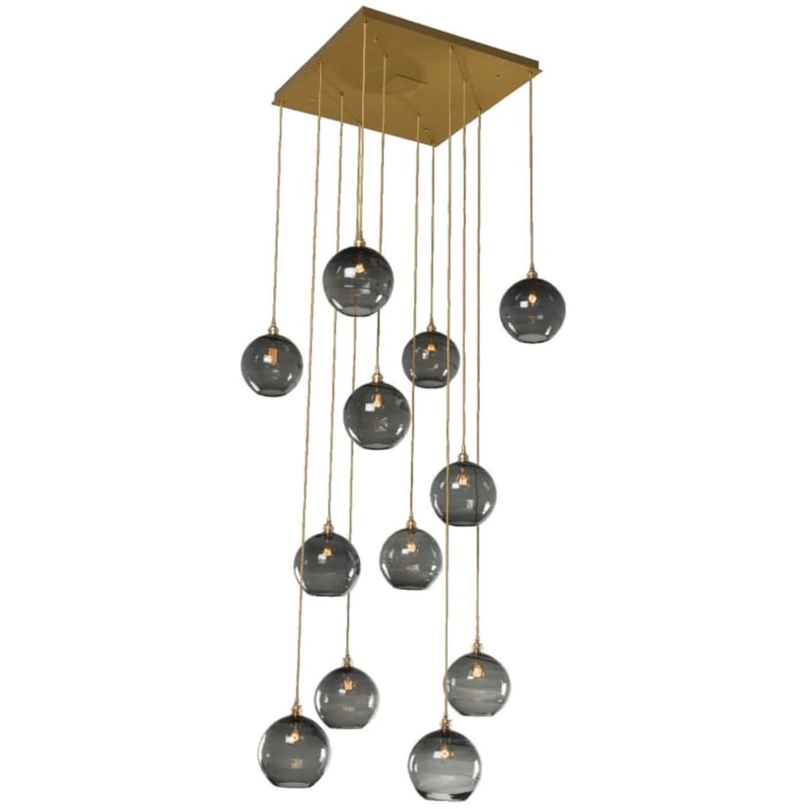 Hammerton Studio Terra 37" Wide Artisan Crafted Optic Glass 12 Light Pendant