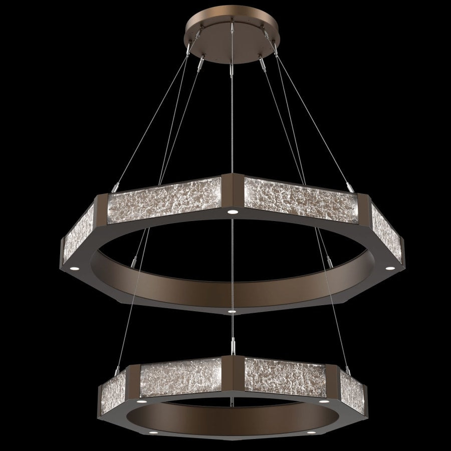 Hammerton Studio Glacier 40 Light 48" Wide LED Ring Chandelier