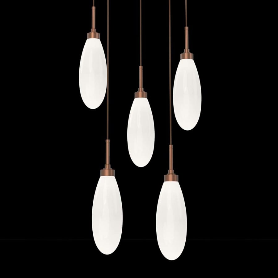 Hammerton Studio Fiori 5 Light 19" Wide LED Abstract Multi Light Pendant - 3000K