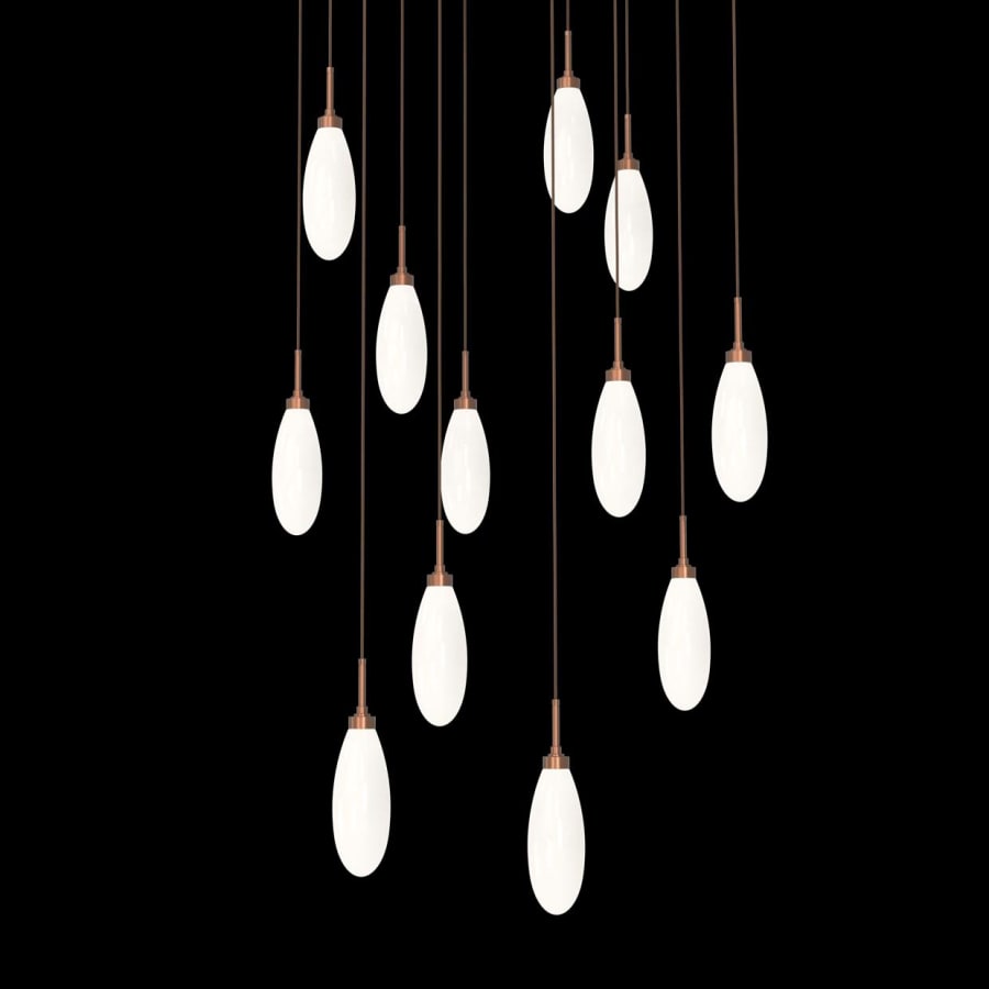 Hammerton Studio Fiori 12 Light 32" Wide LED Abstract Multi Light Pendant - 3000K