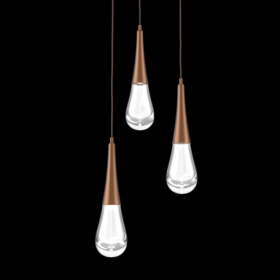 Hammerton Studio Raindrop 3 Light 18" Wide LED Multi Light Pendant - 3000K