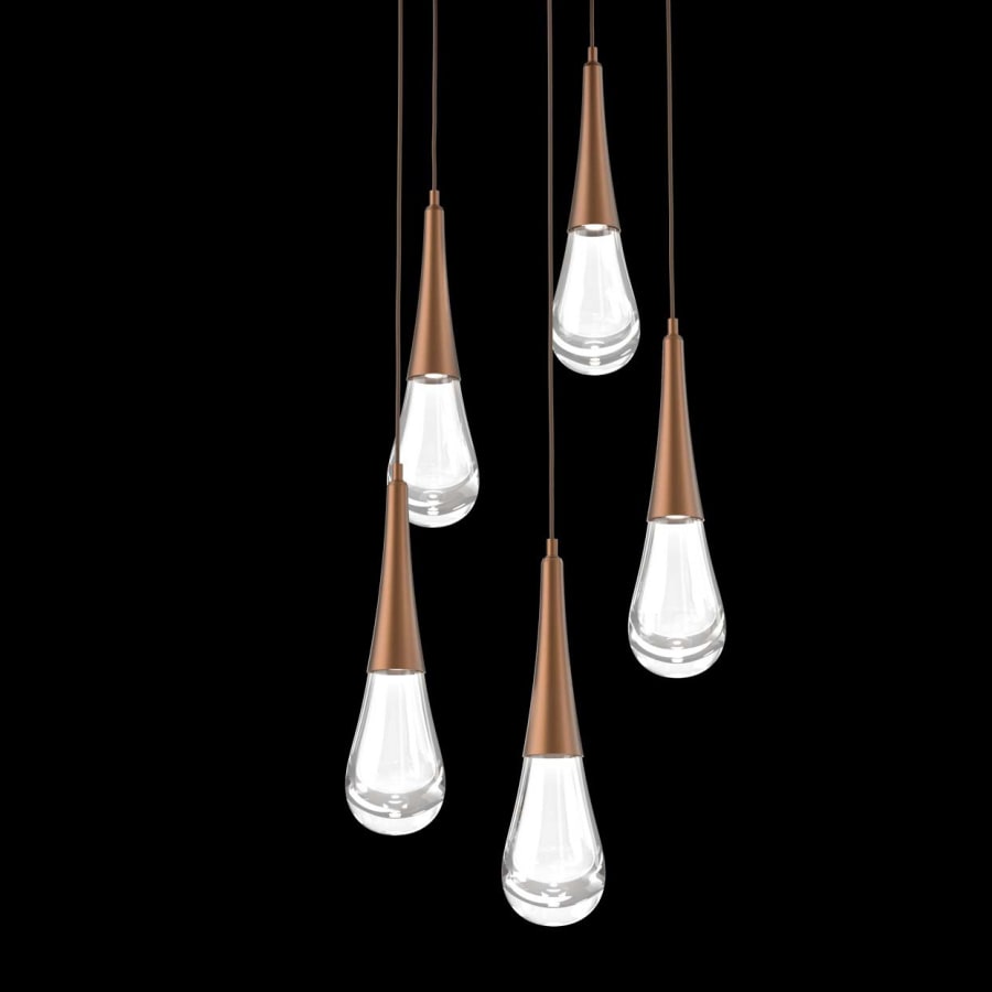 Hammerton Studio Raindrop 5 Light 20" Wide LED Abstract Multi Light Pendant - 2700K