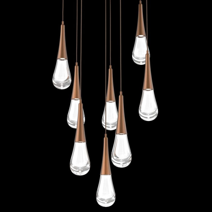 Hammerton Studio Raindrop 8 Light 27" Wide LED Abstract Multi Light Pendant - 3000K