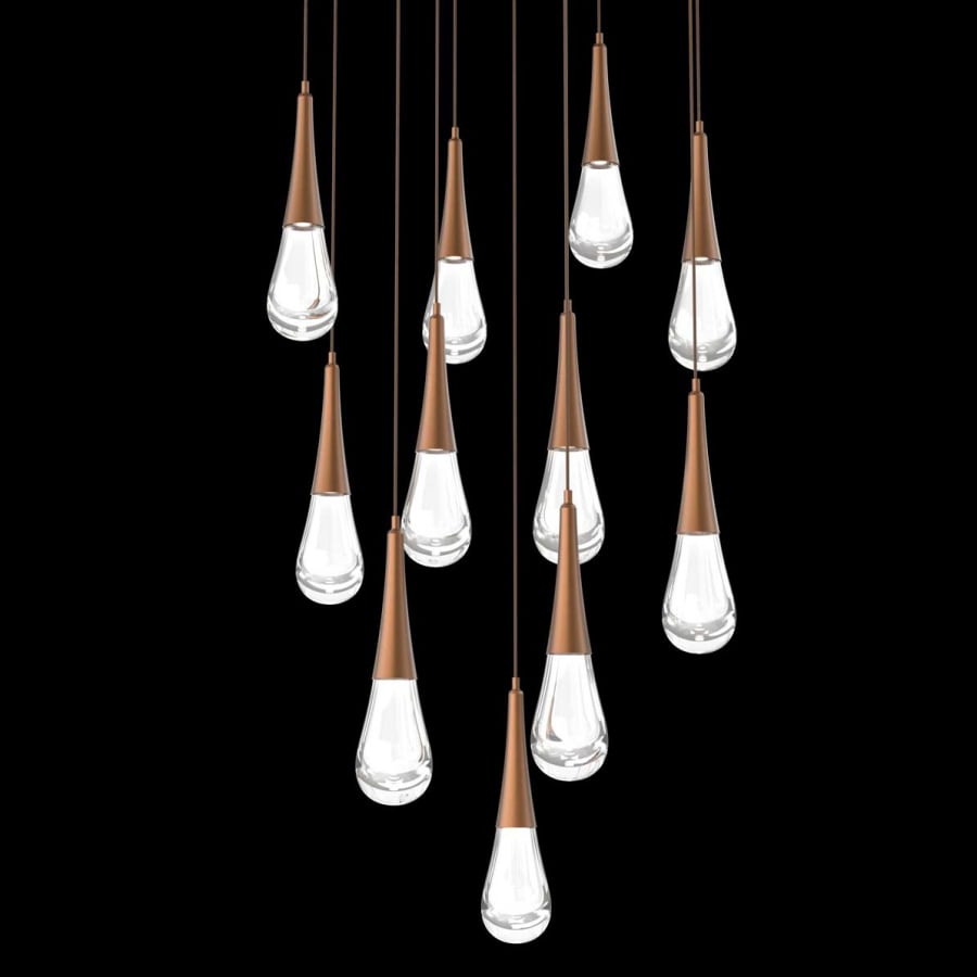 Hammerton Studio Raindrop 11 Light 33" Wide LED Abstract Multi Light Pendant - 2700K