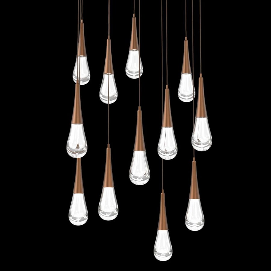 Hammerton Studio Raindrop 12 Light 33" Wide LED Abstract Multi Light Pendant - 2700K
