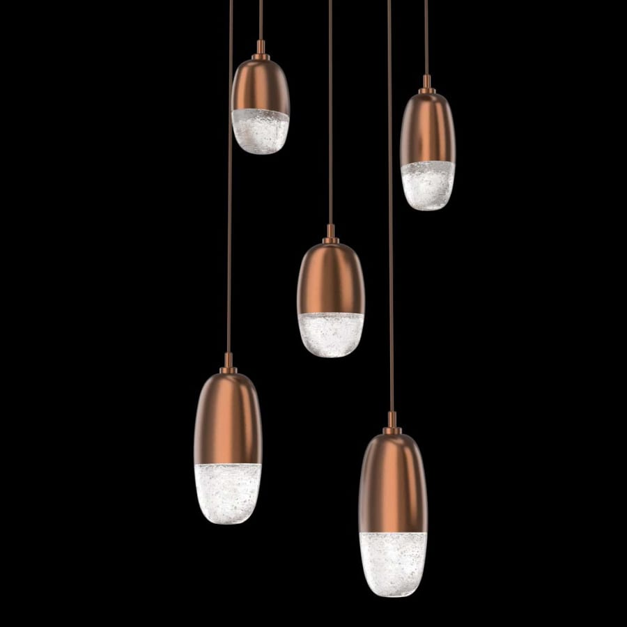 Hammerton Studio Pebble 5 Light 20" Wide LED Abstract Multi Light Pendant - 2700K