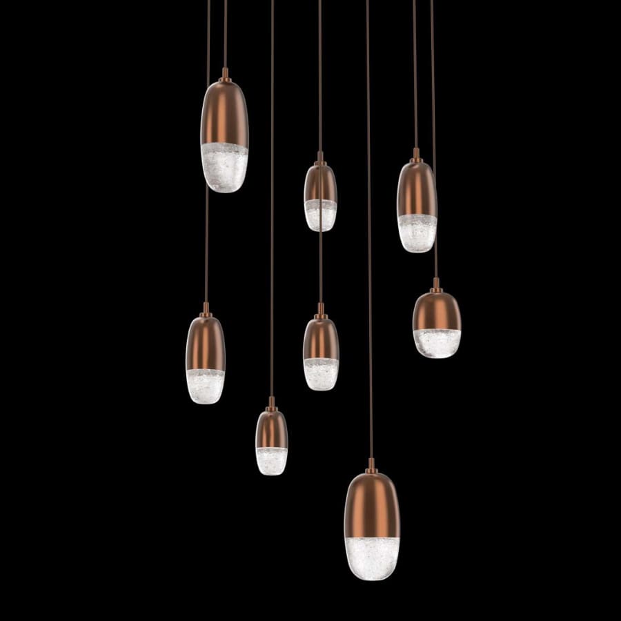Hammerton Studio Pebble 8 Light 27" Wide LED Abstract Multi Light Pendant - 2700K