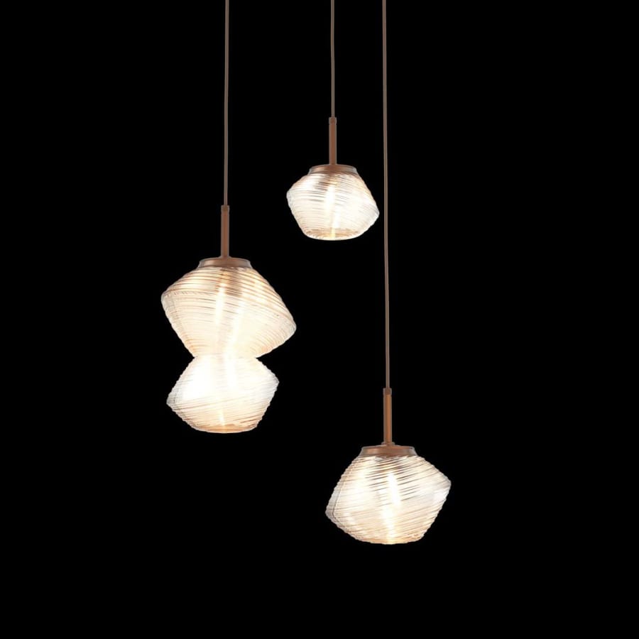 Hammerton Studio Mesa 3 Light 21" Wide LED Abstract Multi Light Pendant - 3000K